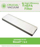 Bissell Style 7, Style 9 HEPA Filter; Compare to Bissell Part#32076; Designed &amp; Engineered by Crucial Vacuum N2
