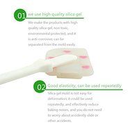 2win2buy Flexible Silicone Spatulas Essential Bakeware Tool Heart-shaped Pattern Jam Cream Spatula Mixing N2