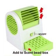 Your Supermart Portable Super Hand Held Mute Battery/USB Fan Green N3