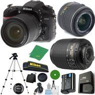 Nikon D7200 - International Version (No Warranty), 18-55mm f/3.5-5.6 DX VR, Nikon 55-200mm f4-5.6G ED DX Nikkor...