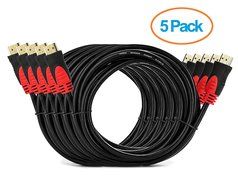 Aurum High Speed HDMI Cable (10 Ft) 2 Pack with Ethernet - Supports 3D &amp; Audio Return Channel [Latest Version]... N4