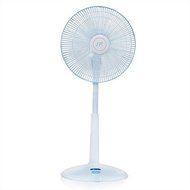 14" Oscillating Pedestal Stand Fan with Remote Control, High Performance, White