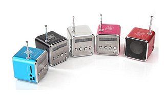 TIMTOM ,Portable Micro USB Mini Stereo Super Bass Speaker Music MP3/4 FM Radio BBG