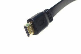 1FT HDMI High-Speed Gold Plated A male to A male Extension Flat Cable Supports 1.4 Ethernet 3D 4K - Use with DTV...