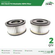 Dirt Devil F15 Washable HEPA Filter - 2 Pack - Fits all Dirt Devil Quick Vac Models - Similar to part # 1-SS0150... N5