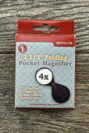 SE MH7017B Folding Pocket Magnifier, 2 1/2", Black N3