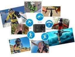 CXTX WIFI Wireless Mini 1080P HD 30-Meter Waterproof Sports DV Full 2.0&quot; LCD 170&deg; Wide Angle Lens Video outdoor... N7