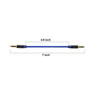 3.5mm Auxiliary Audio Cable APXX 2-Pack Male To Male Stereo Gold Plated Connector (0.5Ft &amp; 1Ft) N4