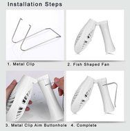 Niceshop Handfan Rechargeable Fans Portable Battery Fan USB Mini Foldable Personal Cooling with Umbrella Hanging... N27