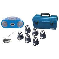 HMLLCPCD385906 - Hamilton Buhl Val-U-Pack Wireless CD Listening Center, 6 station