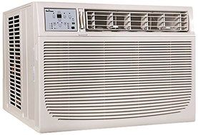 GARRISON 2477804 R-410A Through-The-Window Heat/Cool Air Conditioner with Remote Control, 25000 BTU, White