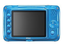 Nikon COOLPIX S30 10.1 MP Digital Camera with 3x Zoom Nikkor Glass Lens and 2.7-inch LCD (Blue) N10