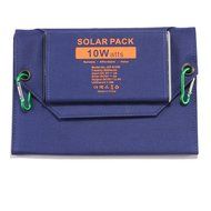 Solar Charger , 10Watts Outdoor Battery Foldable Pack with 8000mAh External Power Bank W/LED Torch for iPhone... N4