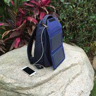 Solar Charger , 10Watts Outdoor Battery Foldable Pack with 8000mAh External Power Bank W/LED Torch for iPhone... N5