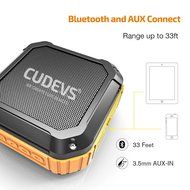 Cudevs M3 Bluetooth Speakers, Wireless, Portable and Waterproof for Outdoors and Shower (Orange) N2