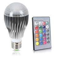 GPCT LED 9W Color Changing Bulb with 64 Levels of Brightness and 3 Lighting Modes - RGB N6