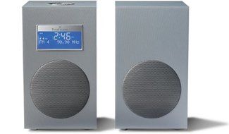 Tivoli Audio - Model 10 - Stereo AM/FM Clock Table Radio - Light Aluminum/Silver