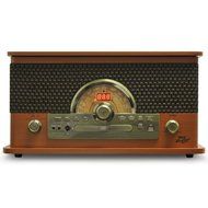 Pyle PTCD56UBGR record player stereo system Turntable stereo system for home CD Bluetooth Wireless audio USB Recording... N7