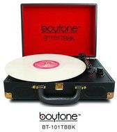 Boytone BT-101TBBK 5 in 1 Briefcase Record Player AC-DC Built in Rechargeable Battery, with 2 Stereo Speakers... N9