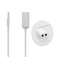 niceEshop White 3.5mm Audio Jack Stereo Headphone Splitter Cable Adapter for iPhone iPad iPod N2