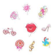 Yunko 24 Pcs Cute Decorative Cupcake Muffin Toppers Wild Animals Zoo Zebra Lion Tiger Elephant Giraffe Baby Shower... N2