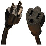 C&amp;E CNE59168 10-Feet Outlet Saver Power Extension Cord NEMA 5-15R to NEMA 5-15P, Pack of 2 N2