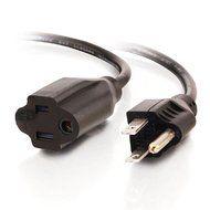 C&amp;E CNE59168 10-Feet Outlet Saver Power Extension Cord NEMA 5-15R to NEMA 5-15P, Pack of 2 N3