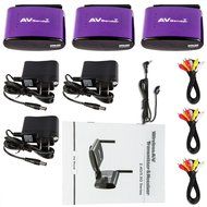 PAKITE PAT-550 5.8GHz TV Use Wireless Audio Video Transmitter and Receiver with IR Remote Control for TV STB Set-top... N2