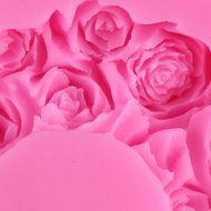 Mujiang Large Size Rose Fondant Cake Decorating Jello Clay Chocolate Silicone Molds N9