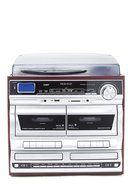 TechPlay ODCR2110WD,Retro turntable, Double CD &amp; Cassette Recorder/Player,Bluetooth,AM/FM,SD,USB,AUX N2