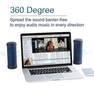 Hapyia Portable Wireless Bluetooth Speaker with Power Bank, 360-Degree 3D Stereo Surround Sound, Waterproof Shockproof... N5