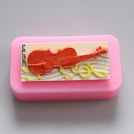 Sher Cello Chocolate Silicone Molds,Cake Molds,Soap Molds,Decoration Tools Bakeware N3