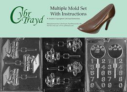 Cybrtrayd BUN-M014M069M080 3-Piece Graduation Chocolate Molds