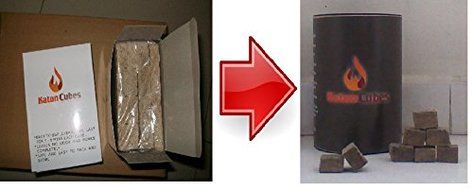 Katon Cubes Charcoal Fire Starter. 100 count Per Barrel N3