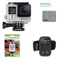 GoPro HERO4 BLACK 12MP Full HD 4K 30fps 1080p 120fps Built-In Wi-Fi Waterproof Wearable Camera Adventure 16GB... N2