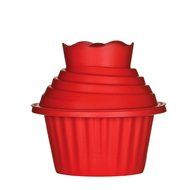 Generic Silicone Jumbo Giant Big Top Birthday Cupcake Cup Cake Mould Bake Baking Maker 3D Mold-79 3pcs N4