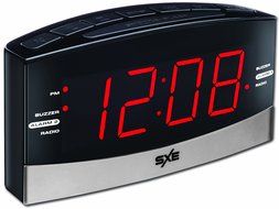 SXE SXE86007 Large Display AM/FM Clock Radio N2