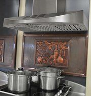 KOBE Range Hoods CHX3830SQBD-WM-3 Contemporary Brillia 30" Wall Mount Range Hood, 3-Speed, 400 CFM, LED Lights...