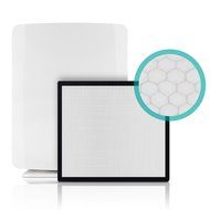 Alen BreatheSmart FIT50 Customizable Air Purifier with HEPA-Pure Filter for Allergies and Dust (White, 1-Pack) N44