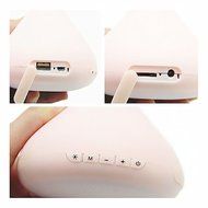 Smileto Mini Portable Silicone Chocolate shape Wireless Blutooth Speaker With Colorful light, Bass, TF Slot, USB... N2