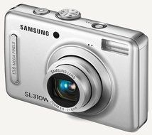 Samsung SL-310W 13.6MP Digital Camera with 3.6x Wide Angle Optical Image Stabilized Zoom (Silver) N4