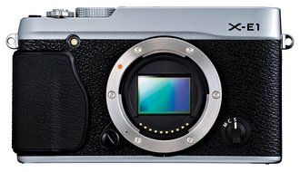 Fujifilm X-E1 16.3MP Compact System Digital Camera with 2.8-Inch LCD - Body Only (Silver)