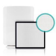 Alen BreatheSmart FIT50 Customizable Air Purifier with HEPA-Pure Filter for Allergies and Dust (White, 1-Pack) N53