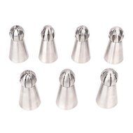 RD Lane 7pcs Icing Piping Tools Set Unique Sphere Ball Design Small Russian Icing Piping Nozzles Cake Decoration...