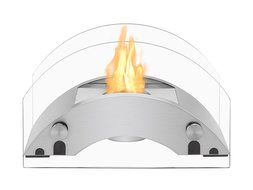 Ignis Portable Tabletop Ventless Bio Ethanol Fireplace - Harbor (White) N20