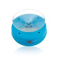 GEARONIC TM Mini Wireless Portable Shower Car Waterproof Bluetooth Handsfree Mic Speaker with Suction Cup - Blue