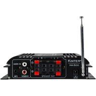 Kinter MA-500 4-Channel Mini Amplifier with Remote USB MP3 Media Card FM 4x30W