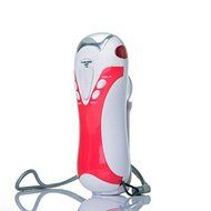 Dynamo Crank LED Flashlight AM/FM Radio w/ Compass &amp; Siren