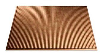 Fasade Easy Installation Rib Antique Bronze Backsplash Panel for Kitchen and Bathrooms (18 x 24 Panel) by Fasade