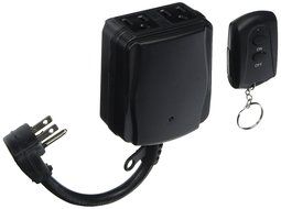 POWER ZONE TNOREM02 Two Outlet Outdoor Remote Control Switch